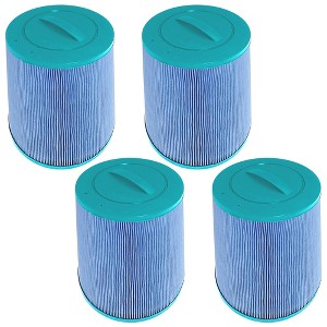 Hurricane 4 Pack HF6H502-01M Elite Aseptic Pool and Spa Filter Cartridge Replacement for PAS50SV-F2M, Unicel 6CH-502, Filbur FC-0311, Blue - 1 of 4