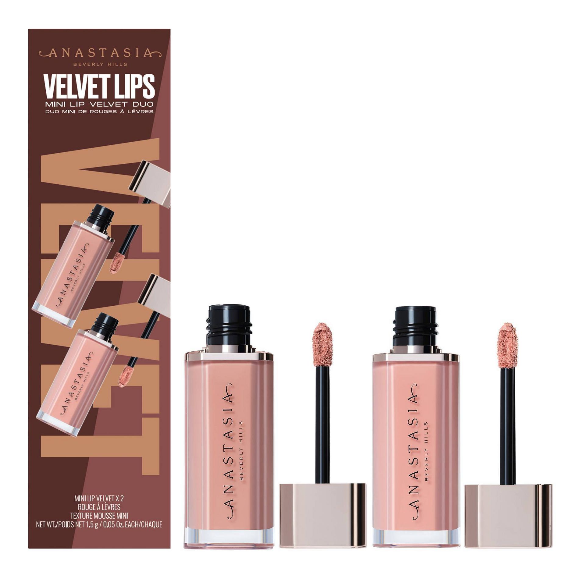 Anastasia Beverly Hills Lip Velvet Deluxe Kit - Pure Hollywood & Kiss - 0.05oz - Ulta Beauty