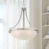 Regency Hill Mallot Brushed Nickel Pendant Chandelier 20" Wide Industrial Champagne Glass Bowl Shade 4-Light Fixture for Dining Room Kitchen Island - 2 of 4