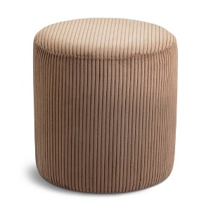 Meridian Furniture,Roy Microsuede Fabric Ottoman/Stool - 1 of 4