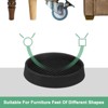 Unique Bargains Round Rubber Anti Slide Furniture Coasters Cups Floor Protector 4 Pcs - 4 of 4