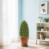 NicBex 2-Pack 35" Detachable Artificial Green Cypress Tree Tall Faux Plant, Indoor/Outdoor Decor, Easy Assembly - 3 of 4