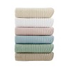Vynxaria Oversized Quilted Throw - Cozy Blue 60"x72" with Scalloped Edges - 3 of 4