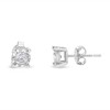 Haus of Brilliance Silver 1/2 Cttw Near Colorless Diamond Miracle-Set Stud Earrings - 2 of 4