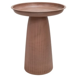 Sunnydaze Gleeful Garden Metal Outdoor Bird Bath - 1 of 4