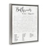 Stupell Industries Bathroom Word Search Family Fun Floating Frame Canvas Art - 2 of 4