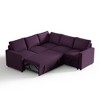 ChicFurnit Sleeper Sofa Bed Modular Sectional Couch Pull Out Bed L-Shaped Convertible Sofa Bed Storage Seat for Living Room - 2 of 4