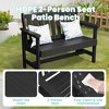 Hyleoty HDPE Outdoor Park Bench 48" x 22" x 35" ,Elegant, Comfortable and Durable - image 3 of 4