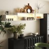 65.35" Particleboard Wall-Mounted Floating TV Stand with LED Lighting and Charging Station for Living Room, Kitchen, Hallway - 2 of 4
