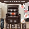 Okak Leatheraire Accent Recliner Chair with Lift Heating and Massage Function Modern Power Motion Recliner with Power-Remote Dual Motor - 2 of 4