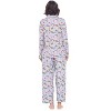 Casual Nights Women's Long Sleeve Rayon Button Down Pajama Set - 3 of 4