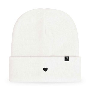 Dalix Lil Heart Embroidered Beanie Warm Winter Knit Hat Women - 1 of 4