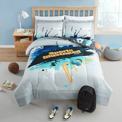 Twin Reversible Sports Illustrated Kids Microfiber Bedding Set