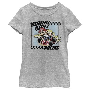 Girl's Nintendo Mario Kart Racing Frame T-Shirt - 1 of 4