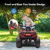 2 Seater Electric Children's Terrain Vehicle, 12V Remote Control Riding Toy Car, Battery Operated Vehicle w/Music, Remote Control, LED Lights - 3 of 4
