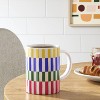 15oz Rectangle Checks Ceramic Mug - Room Essentials™: Multicolor Coffee Mug, Microwave & Dishwasher Safe Drinkware - 2 of 3