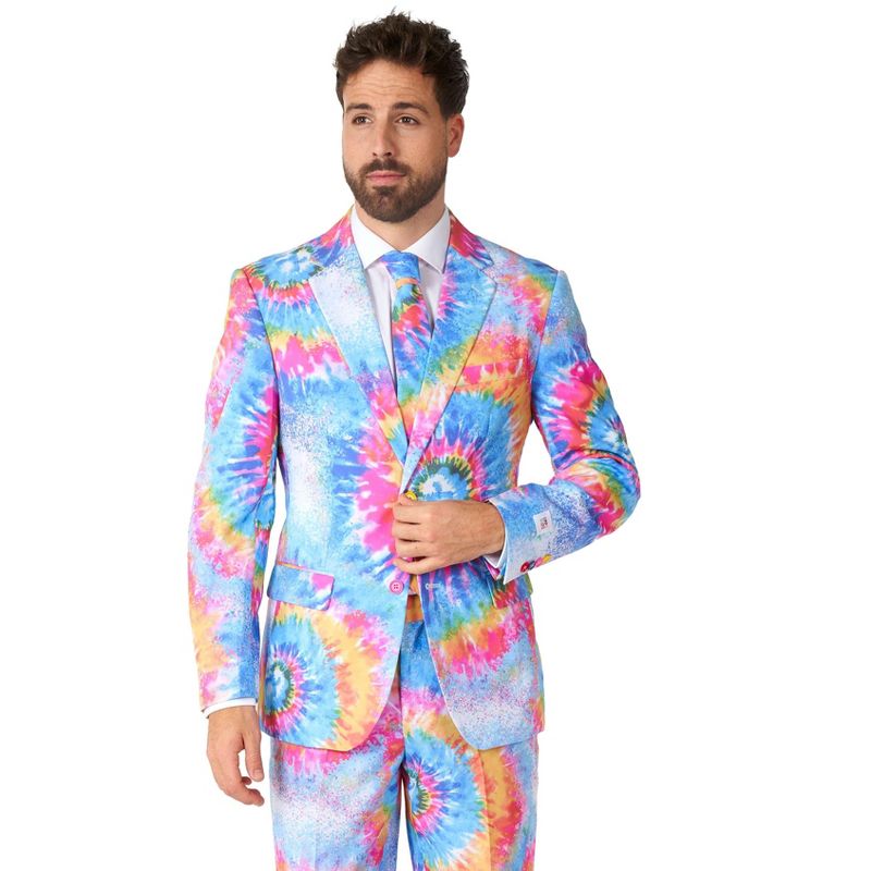 OppoSuits Men's Suit - Mr. Tie Dye - Multicolor, 3 of 8