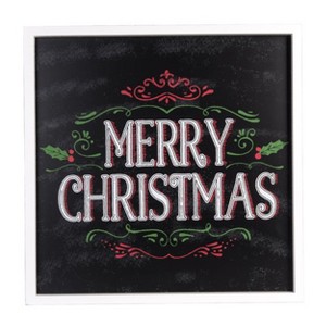 Transpac Large Wood Merry Christmas Decor Home Decorations Christmas - 1 of 1