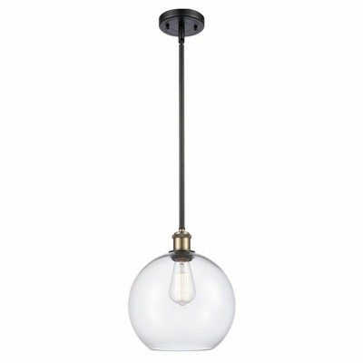 Athens - 1 Light Stem Hung Mini Pendant In Industrial Style-13 Inches Tall and 10 Inches Wide