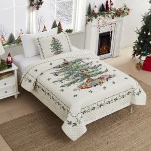 Spode® Christmas Tree Twin Quilt Set - 1 of 3