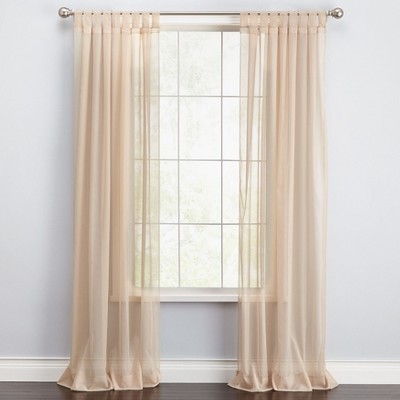 BrylaneHome BH Studio Sheer Voile Tab-Top Panel