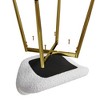 Sapphtopaz Modern Teddy Velvet Dining Chairs Set of 2, Kitchen Chairs with Gold Metal Legs and Comfortable Backrest for Dining Room, Kitchen - 4 of 4