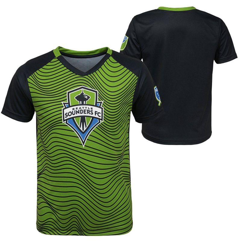 MLS Seattle Sounders Boys&#39; Sublimated Poly Jersey, 1 of 4