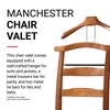 Proman Products - Manchester Chair Valet, Office Chair with Hanger & Valet, Accessory & Clothes Organizer, Walnut - 2 of 4