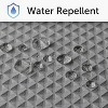 Creative Scents Matte Gray White Waffle Shower Curtain - 4 of 4