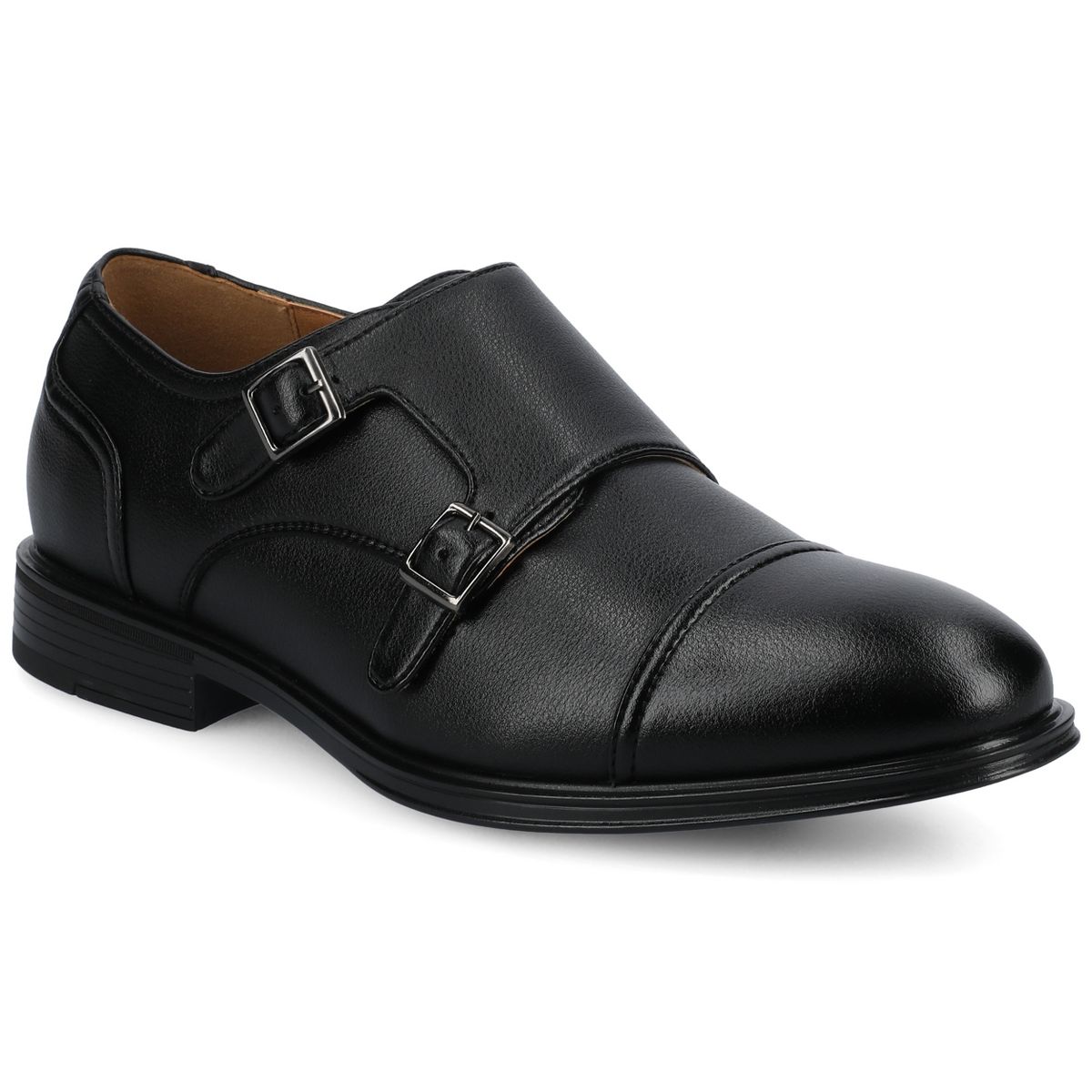Vance Mens Dillon Cap-toe Double Monk Strap Dress Shoe