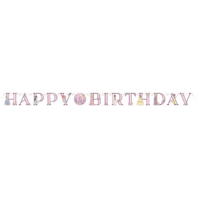 Disney Princess Happy Birthday Banner