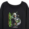 Women's - Marvel - Captain America Falcon Jorquin Tores Lightweight French Terry Wide Neck Long Sleeve Shirt - 2 of 4