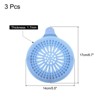 Unique Bargains Silicone Flexible Washable with Suction Cups Tub Drain Stopper 3 Pcs - 2 of 3