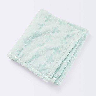 Embossed Baby Blanket Plus - Cloud Island™ Mint