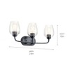 Kichler Lighting Valserrano 3 - Light Vanity in  Black - 2 of 3