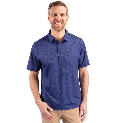 Cutter & Buck Pike Eco Tonal Geo Print Stretch Recycled Mens Polo
