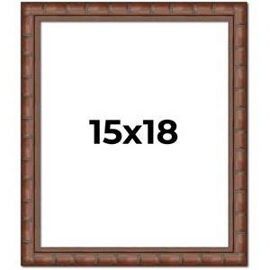 PosterPalooza | 15x18 Modern Bamboo Picture Frame, UV Acrylic, 5 Finishes - 1 of 4