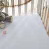 Muslin Fitted Crib Sheet, Extra Soft 100% Muslin Cotton Crib Sheets for Standard Crib and Toddler Mattresses by Comfy Cubs - 4 of 4