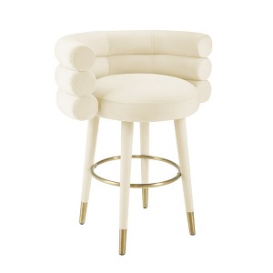 TOV Furniture Betty Velvet Stool - 1 of 4