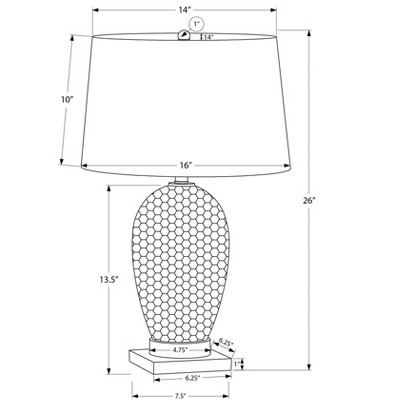 White Ceramic Table Lamp with Gold Base and Ivory Shade