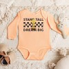 The Juniper Shop Mini Smiley Stand Tall Dream Big Long Sleeve Bodysuit - 18M - Peachy - 2 of 4