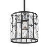 Vienna Full Spectrum Sofie Black Mini Pendant Light 8 1/2" Wide Modern Clear Crystal for Dining Room House Foyer Kitchen Island Entryway Bedroom Home - 3 of 4