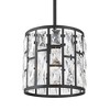 Vienna Full Spectrum Sofie Black Mini Pendant Light 8 1/2" Wide Modern Clear Crystal for Dining Room House Foyer Kitchen Island Entryway Bedroom Home - image 3 of 4