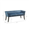 XINGHANZHENXUAN Upholstered Accent Bench, Low Back with Flared Arms & Nailhead Trim, Solid Wood Frame, Easy Assembly - 2 of 4