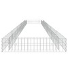 vidaXL Gabion Raised Bed Galvanized Steel 236.2"x39.4"x7.9" - 4 of 4