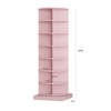 LOVMOR Rotating Shoe Rack Tower,Fit 24-28 Pairs Of Shoes or Bags Shoe Cabinet,Round Carousel Vertical Handbag Organizer - 2 of 4