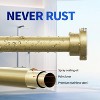 Shower Curtain Rod, 1" Non Slip Adjustable 28-74 inch No Drilling Shower Curtain Rods Spring Tension - 2 of 4