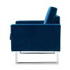 Set of 2 Idmon Contemporary Tufted Wooden Upholstered Club Chair with Metal Legs for Bedroom and Living Room Club Chair| ART OF LIVING DESIGNS - 3 of 4