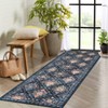 Modern Area Rug Elegant Floral Durable Stain-Resistant Fabric Washable Waterproof Perfect Rug for Living Room Bedroom - 2 of 4