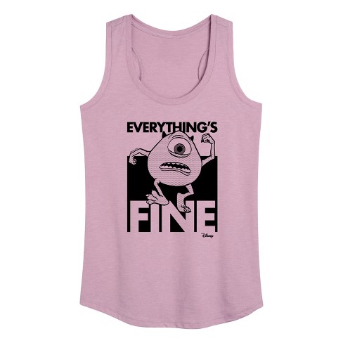 Women's - Disney - Everythings Fine Graphic Racerback Tank - image 1 of 4